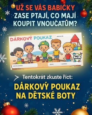 Dárkové poukázky pro vás máme připraveny na prodejně do 18.12.2025, potom případně také online na www.svetboticek.cz😉...
